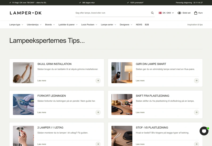 Besøg Lamper.dk-bloggen